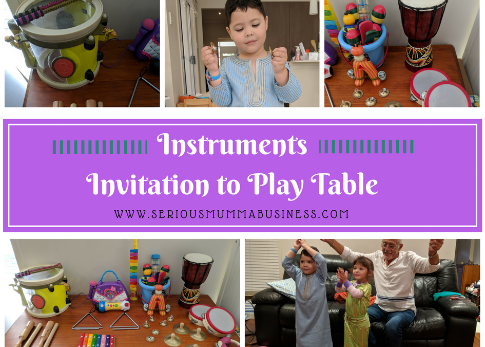 Instruments Invitation to Play Table