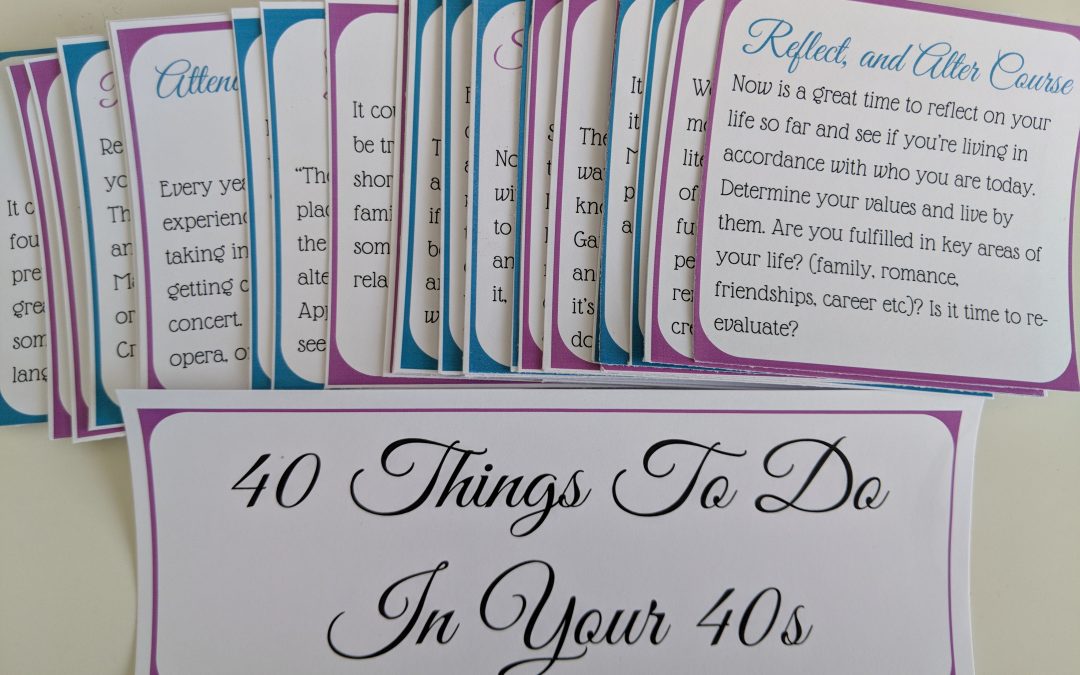 40 Things to Do in Your 40s